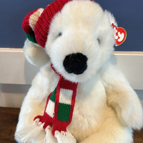NWT Holiday Bear Ty Vintage Classic Plush 1997 Collectible Toy - Picture 2 of 7